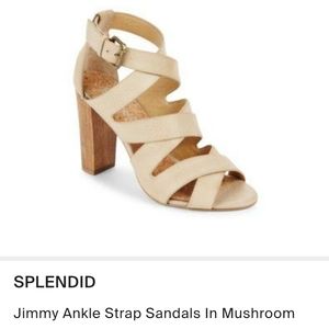 Splendid Jimmy Strappy Sandals Nude 7 M NWT